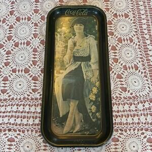 Vintage Coca Cola Metal Serving Tray 1973 Made In USA From a 1921 Advertisement